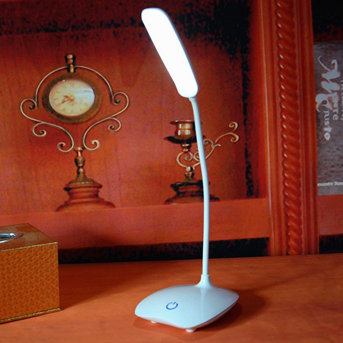 Modern Touch LED Desk Lamp with Built-In USB