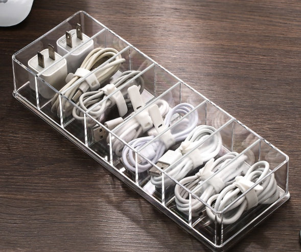 Cable Organizer Box with Dust Cover – Tidy Storage