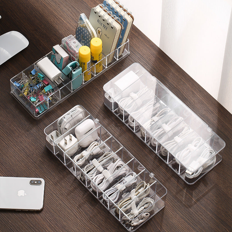 Cable Organizer Box with Dust Cover – Tidy Storage