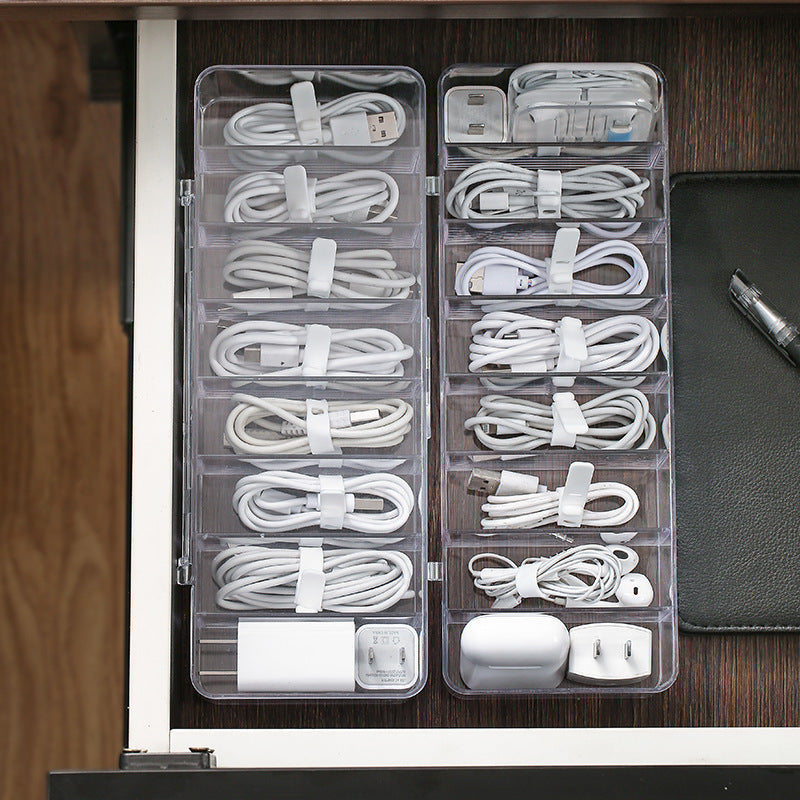 Cable Organizer Box with Dust Cover – Tidy Storage