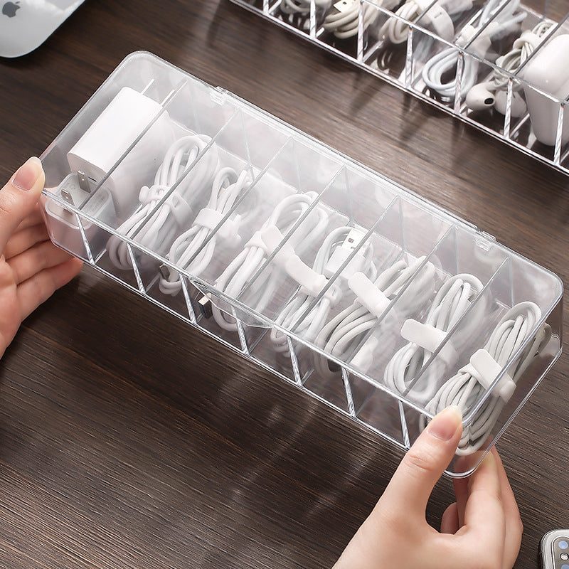 Cable Organizer Box with Dust Cover – Tidy Storage